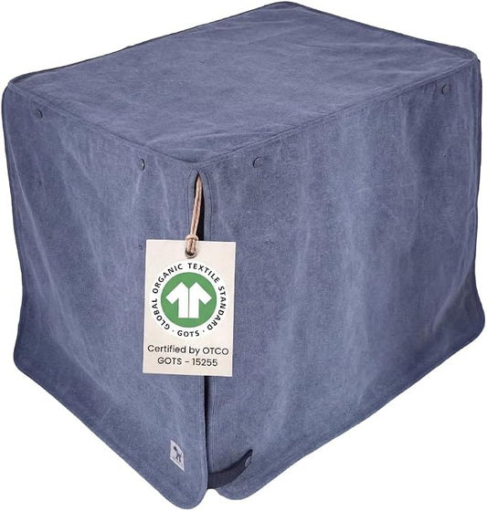 Molly Mutt Dragonstone Dog Crate Cover, GOTS-Certified 100% Organic Cotton Canvas Cover for Dog or Puppy Kennel and Cage, Washable, Free of Harmful Chemicals, XX-Large, Fits 48"x30"x33" Crate by MollyMutt