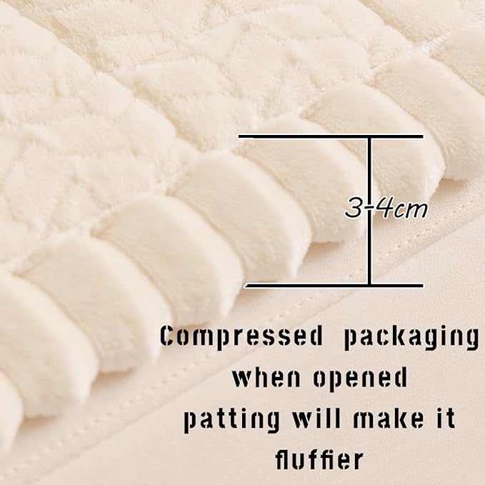 Mitid Sofa Cover Fuzzy Couch Cover for Pet, Couch Covers for Dogs Pets Mat | Washable Non-Slip Sofa Slipcover Cushion Protector Pets Friendly Mat, Dog Couch Cover, Square Couch Covers for Dogs Non Skid - Image 3