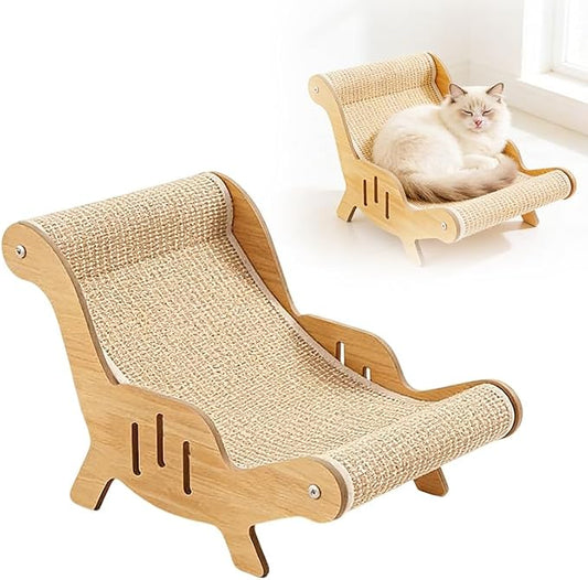 2026 New Cat Recliner Scraper Board, Large 2 in 1 Cat Recliner Scratch Board, Durable Cat Scratching Pad Cat Scratcher Bed Cardboard Cat Scratchers for Indoor Cats (B) by AIIONP
