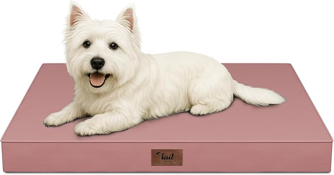 Waterproof Orthopedic Dog Crate Bed for Small Dogs & Cats | Egg Crate Foam, Fits 24x18 Crates, TPU Waterproof Layer, Machine Washable 1680D Oxford Cover, Small Pets Up to 20 lbs by TailStories