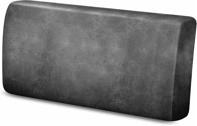Leather Like Couch Cushion Covers Sofa Slipcovers Sets Couches Furniture Protector Covers for Sectional Armchair Loveseat Stretch Spandex Fabric, Machine Washable (2 Cushion Loveseat, Light Grey) by Molasofa