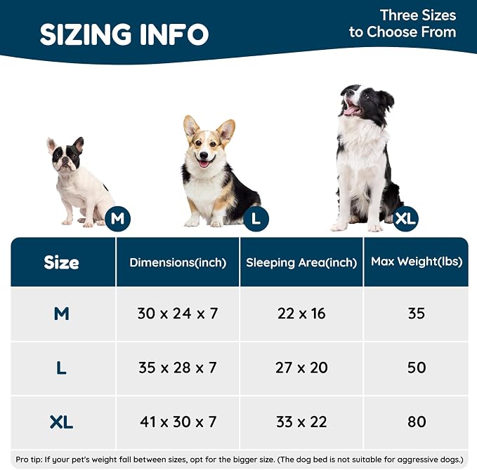 ChiXnuggle Faux Fur Orthopedic Dog Bolster Bed, Waterproof Washable Cover | rectangular dog sofa couch,egg crate foam,non-slip bottom,for large dogs,cream,35*28*7 - Image 5