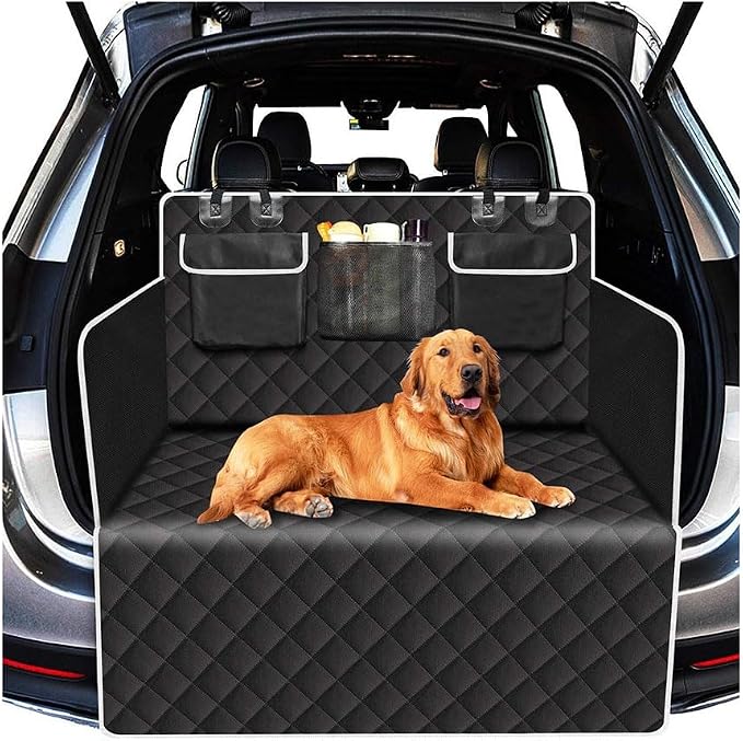 Waterproof SUV Cargo Liner for Nissan Pathfinder 1985–2025 2026 R53, Heavy Duty Pet Trunk Cover with Bumper Flap Protector, Non Slip,Dog Car Travel Mat,White by Unknown