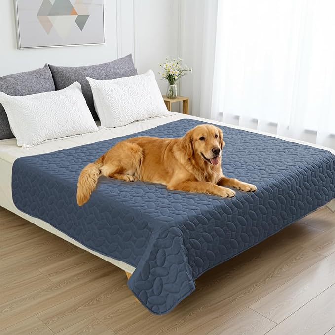Ameritex Pet Bed Cover Dog Bed Blanket for Sofa and Furniture Waterproof New Pattern Design (52x82 Inch, Navyblue) - Image 6