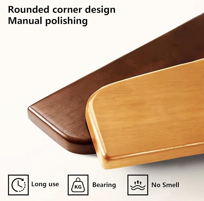 Wall Mounted Coat RackHooks Piano Key Hangers Natural Solid Wood Hanger Non-Woven Fabric Clothes Hangers for Closet, Kitchen, Bedroom, Bathroom, Entryway (Tray-Beech, 12 Hooks) - Image 6