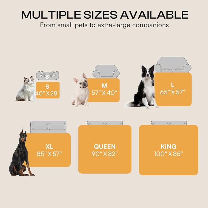 Waterproof Pet Blanket, Liquid Pee Proof Dog Blanket for Sofa Bed Couch, Reversible Sherpa Fleece Furniture Protector Cover for Small Medium Large Dogs Cats, Dark Gray Small（40" x 28"） - Image 7