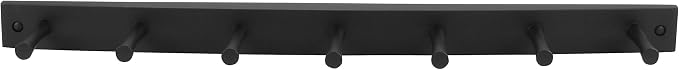 Spectrum Diversified Wood Hook Rack, 7 Peg, Black (Pack of 2) - Image 3