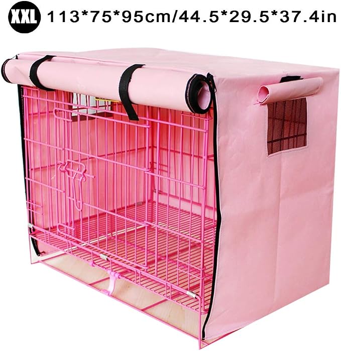 Dog Crate Cover for Wire Crates,Fits Most Dog Crates,Windproof Water-Resistant Oxford Pet Kennel Covers, Provided for Wire Crate Indoor Outdoor Protection,Easy to Put On, Take Off - Image 5