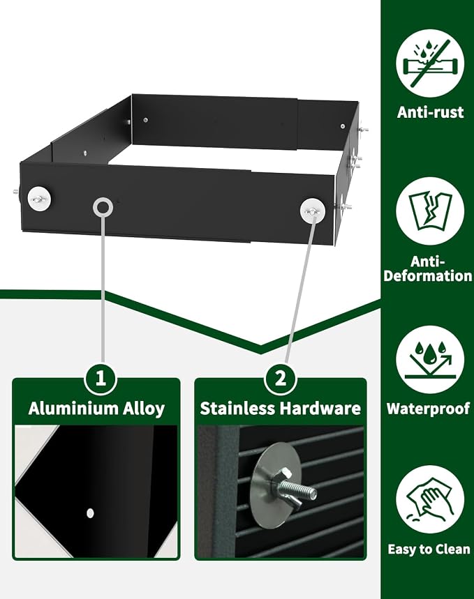 C-LIGHT Ferret Cage Scatter Guard Set, Anti-Splash Barrier, Rustproof | Aluminum for Ferret Nation & Critter Nation Cages, Urine Guard Chinchilla Cage Accessories, Blocks Waste/Food/Falling Debris - Image 6
