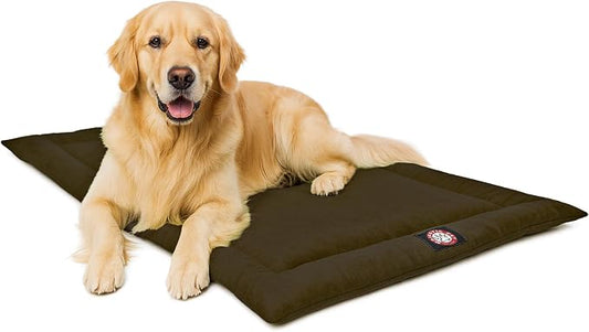 Majestic Pet Orthopedic Memory Foam Dog Crate Mat - Plush Pet Bed Pad for Crates & Kennels | USA Crafted | 42"x26" Villa Storm by MajesticPet