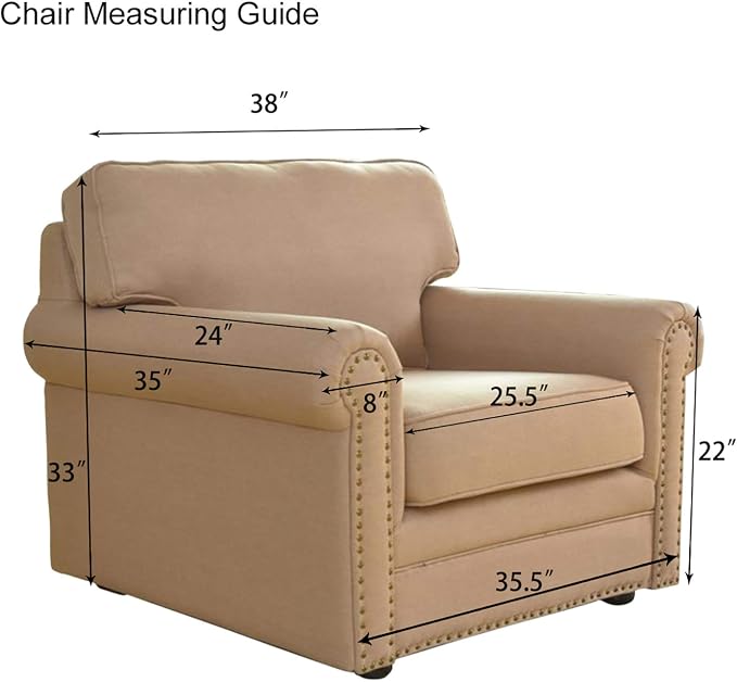 Easy-Going Stretch Jacquard Chair Couch Cover, 1-Piece Soft Sofa Cover, Sofa Slipcover with Anti-Slip Foams, Washable Furniture Protector for Kids, Pets (Chair, Gray) - Image 6
