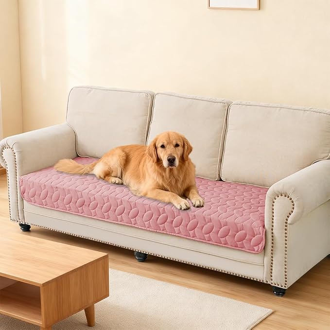 Ameritex Waterproof Pet Bed Cover Anti-Slip Dog Bed Blanket for Sofa and Furniture Waterproof New Pattern Design (Pink, 30x53 Inch (Pack of 1)) - Image 6