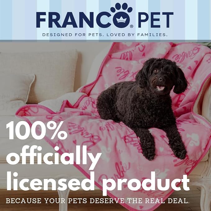 Barbie Waterproof Dog Bed Cover, Large 40x50 Pet Blanket for Furniture Bed Couch Sofa, (Officially Licensed) by Franco - Image 8