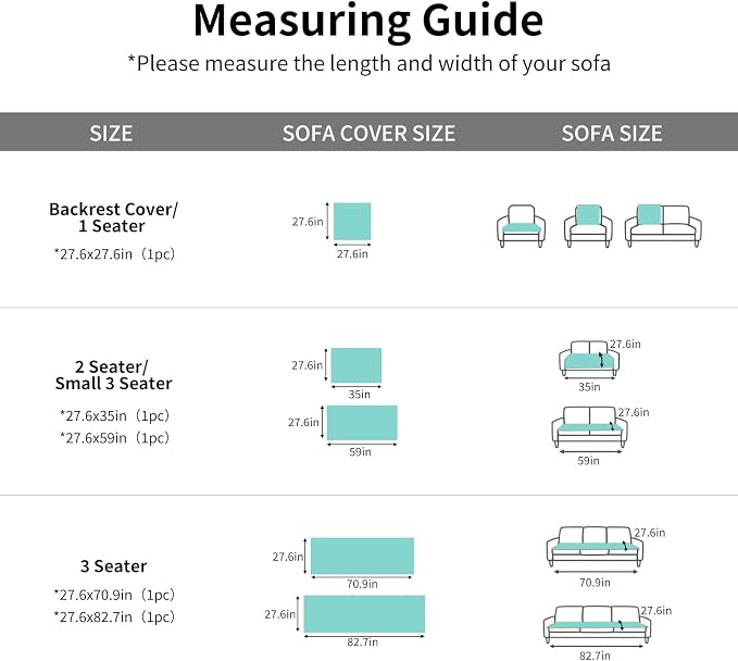 Couch Cover for Dogs,Washable Non-Slip Pet Friendly Sofa Protector | Thick Flannel Sofa Cover,Nonslip, Washable,Anti-Pilling,Pet Friendly,for Dogs & Cats,Cozy Protect Against Fur,27.6" x 35" - Image 7