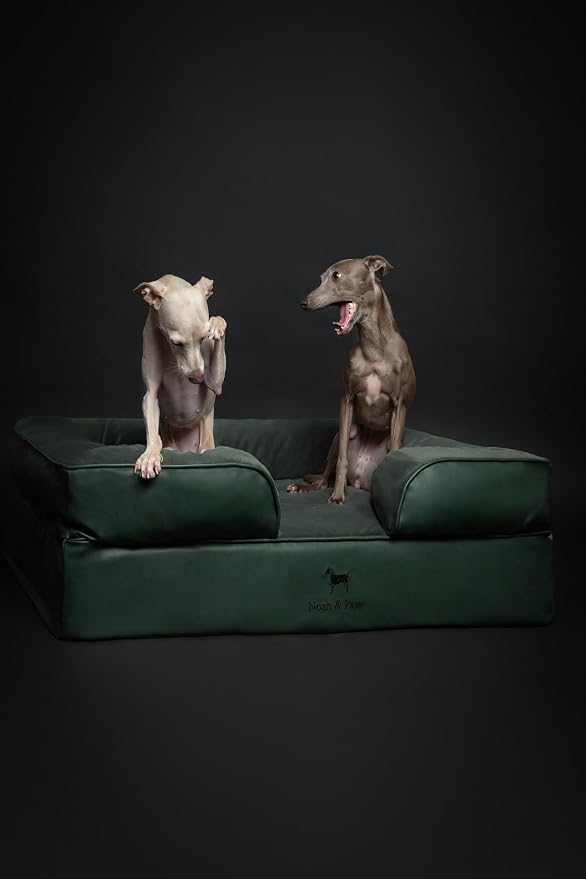 NOAH & PAW Large Dog Bed, 35x25x11 Inch, Orthopedic Dog Beds, Eggshell Memory Foam Infused with Cooling Gel, Inner Cover, Water Resistant, Machine Washable (Faux Leather) - Image 7