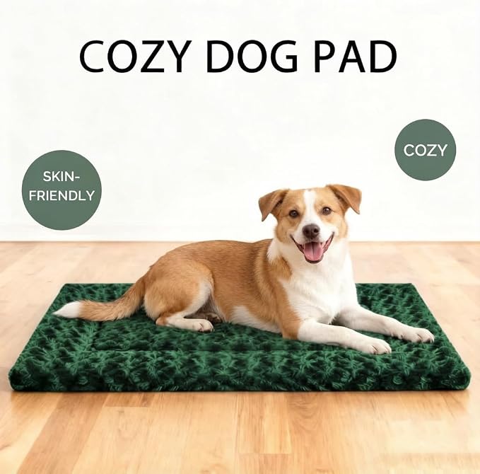 Dog Bed Mat - Dog Crate Pad - Reversible Dog Mat for Pet Comfort - Soft Bed Pads with Dual-Sided Design for All Seasons - Durable, Machine Washable Mat for Crates, Travel, and Home - Image 2