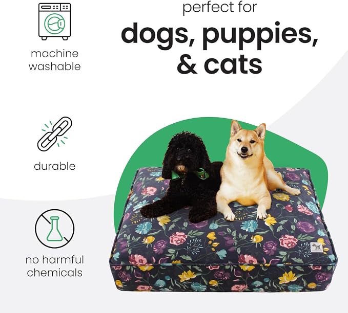 Molly Mutt Friday Morning Dog Bed Duvet Cover, GOTS-Certified 100% Organic Cotton Canvas Cover for Dog, Puppy, or Cat Bed, Durable, Washable, and Free of Harmful Chemicals, Medium/Large, 27"x36"x5" - Image 3