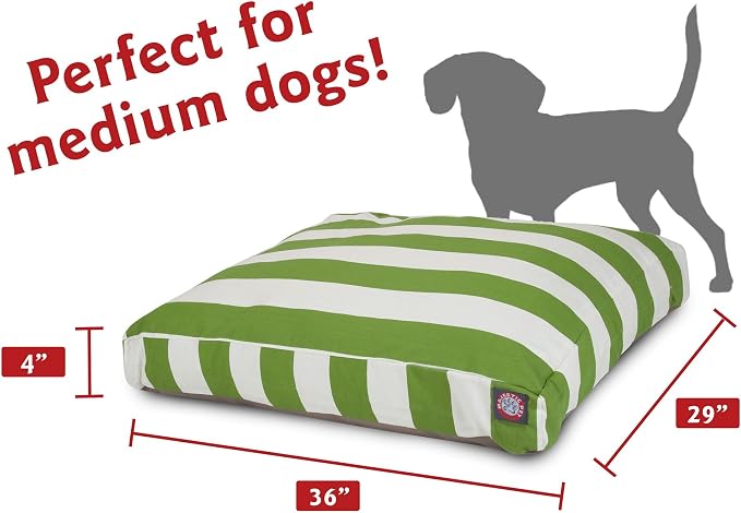 Majestic Pet Shredded Memory Foam Dog Bed Medium with Removable Washable Cover – Rectangle Orthopedic Dog Bed–Durable Dog Crate Bed-Flat Dog Bed for Senior Dogs - (35x29) M - Villa - Aubergine - Image 3