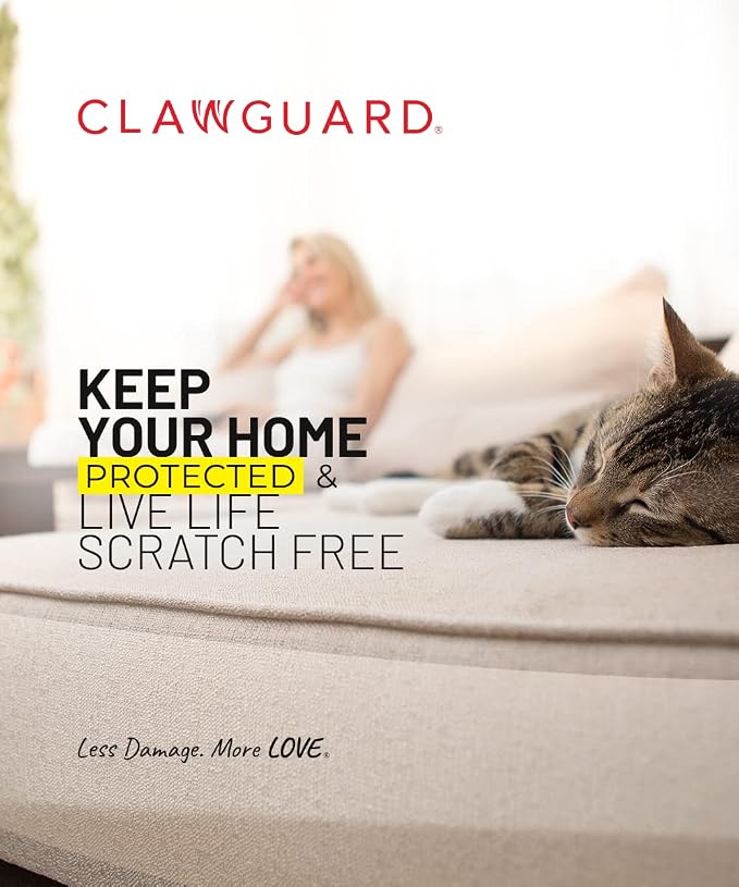 CLAWGUARD Cat Scratch Furniture Protector Tape Dispenser – Anti Scratch Cat Tape for Furniture, Couch Protector from Claws & Deterrent (XL) - Image 8