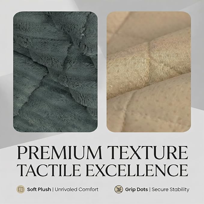 Fuzzy Pet Couch Cover for Sofa,Non Slip Sofa Cover Pet Friendly Couch Covers for Dogs Washable Protector for Pets Mat Dog Bed Mats (Dark Grey, 27.6"x59") - Image 4