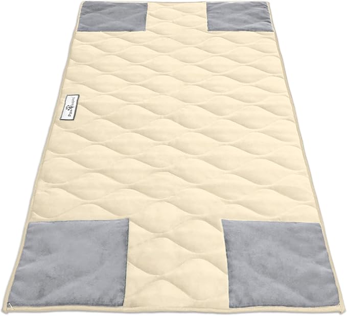Paw Inspired PopCorner Guinea Pig Cage Liners | Washable Fleece Bedding or Pet Bed Mat for Small Animals | Super Absorbent Pee Pad with Reinforced Corners and Waterproof Bottom (Midwest, Tan) by HOME