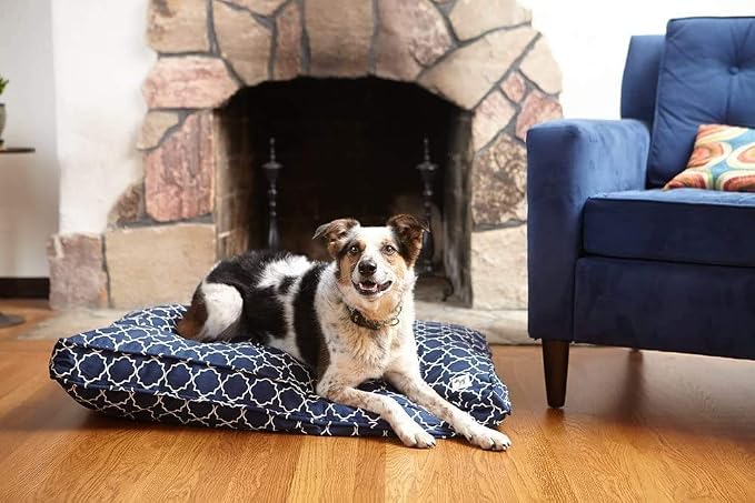 Molly Mutt Sheepy Wool-Filled Crate Pad, GOTS-Certified 100% Organic Cotton Canvas Cover with Soft 100% Natural Wool Insert, Ideal for Dog Bed or Kennel, Wild Horses, 30" x 21" x 2.5" - Image 2