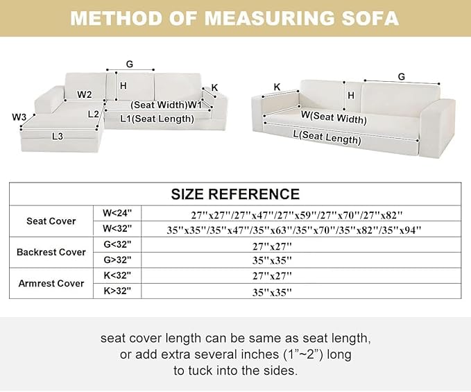 vctops Striped Couch Cover Super Soft Corduroy Sectional Sofa Cover Washable Non Slip Sofa Slipcover Furniture Protector for Kid Dog Pet,1 Piece (Coffee,24"x47") - Image 2