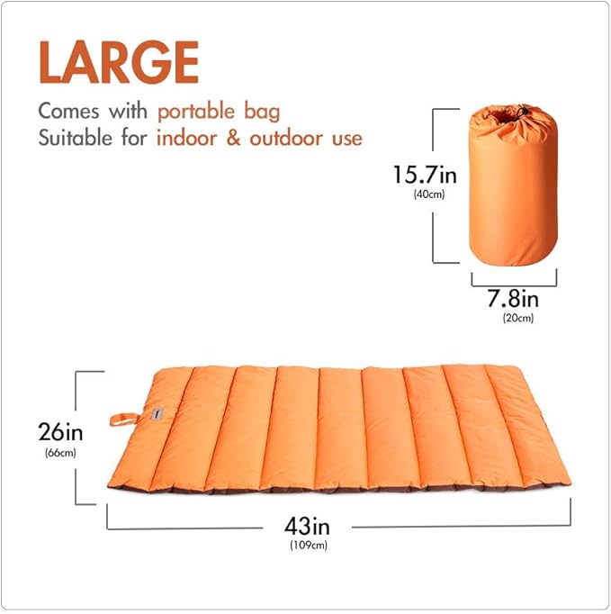 CHEERHUNTING Outdoor Dog Bed, Waterproof, Washable, Large Size, Durable, Water Resistant, Portable and Camping Travel Pet Mat - Image 3