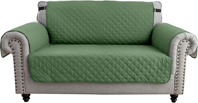 TOPCHANCES Sofa Slipcover L Shape 3pcs Reversible Sofa Cover Sectional Couch Cover 3 Seater Chaise Slip Cover with Elastic Straps for Kids Dogs Cats Pet Furniture Protector Cover by TOPCHANCES