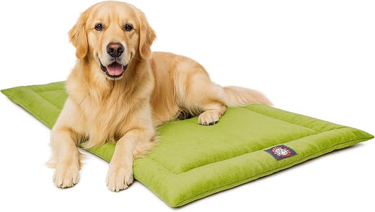 Majestic Pet Orthopedic Memory Foam Dog Crate Mat - Plush Pet Bed Pad for Crates & Kennels | USA Crafted | 42"x26" Villa Apple by MajesticPet
