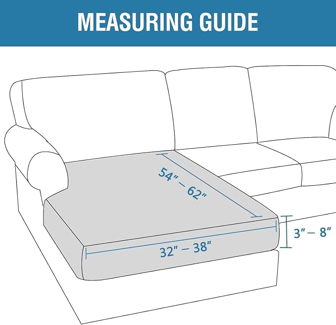 H.VERSAILTEX Velvet Stretch Individual Chaise Cover Sectional Couch Covers for L Shaped Sofa Both Left/Right Furniture Protector Seat Cushion Sofa Cover (1 Piece Chaise Cover, Rust) - Image 2