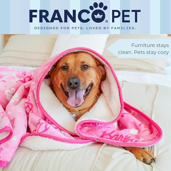 Barbie Waterproof Dog Bed Cover, XL 60x80 Pet Blanket for Furniture Bed Couch Sofa, (Officially Licensed) by Franco - Image 6