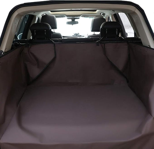Dog Cargo Liner Cover - Car Boot Liner Protector Waterproof - Pet Seat Cover Floor Mat Nonslip Universal for Car SUV Truck Jeeps Vans Brown by HONCENMAX