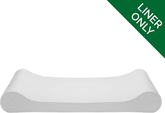 Furhaven Dog Bed Liner Water-Resistant Contour Luxe Lounger Foam Mattress Protector Cover - White, Jumbo (X-Large) - Image 2
