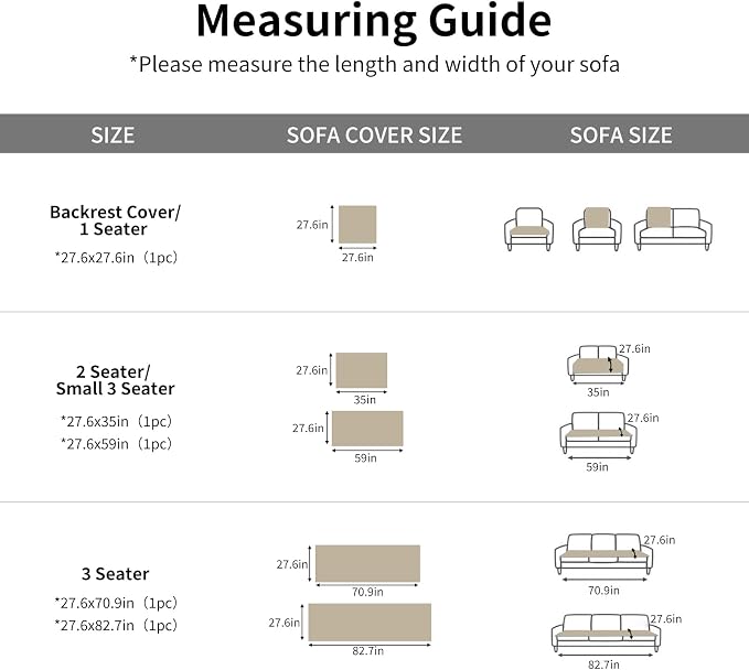 Couch Cover for Dogs,Washable Non-Slip Pet Friendly Sofa Protector | Thick Flannel Sofa Cover,Nonslip, Washable,Anti-Pilling,Pet Friendly,for Dogs & Cats,Cozy Protect Against Fur,27.6" x 70.9" - Image 7