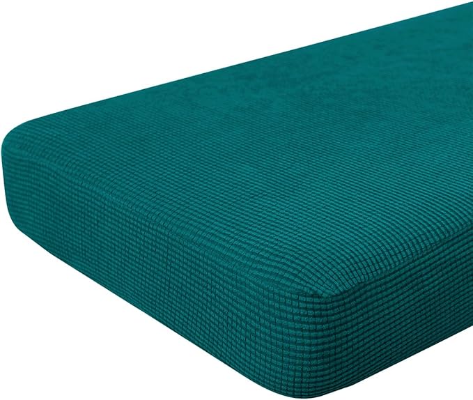 Hokway Couch Cushion Covers Stretch Cushion Covers Sofa Seat Cushion Slipcover Cushion Protector(Teal, Large) by Hokway