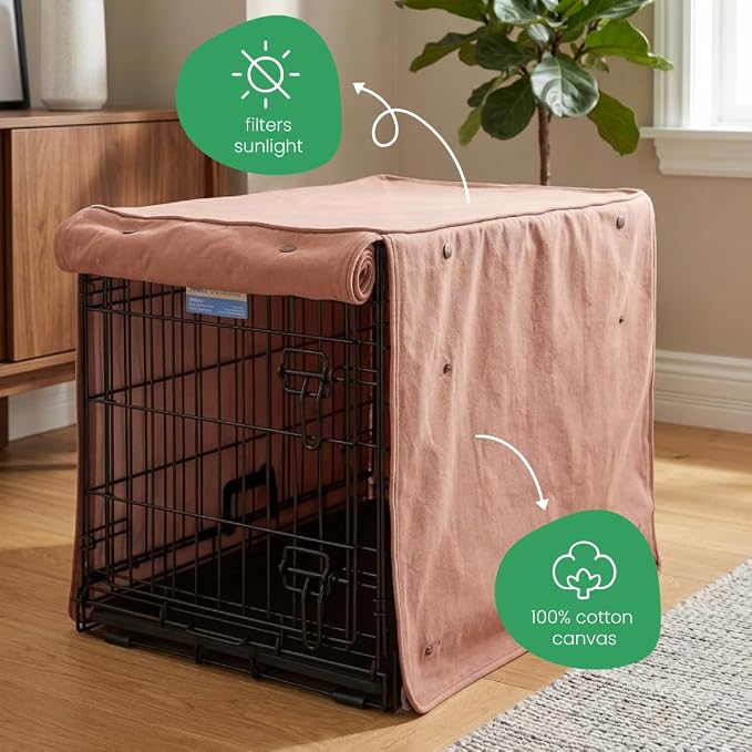 Molly Mutt Kyoto Dog Crate Cover, GOTS-Certified 100% Organic Cotton Canvas Cover for Dog or Puppy Kennel and Cage, Washable, Free of Harmful Chemicals, XXX-Large, Fits 54"x37"x45" Crate - Image 4