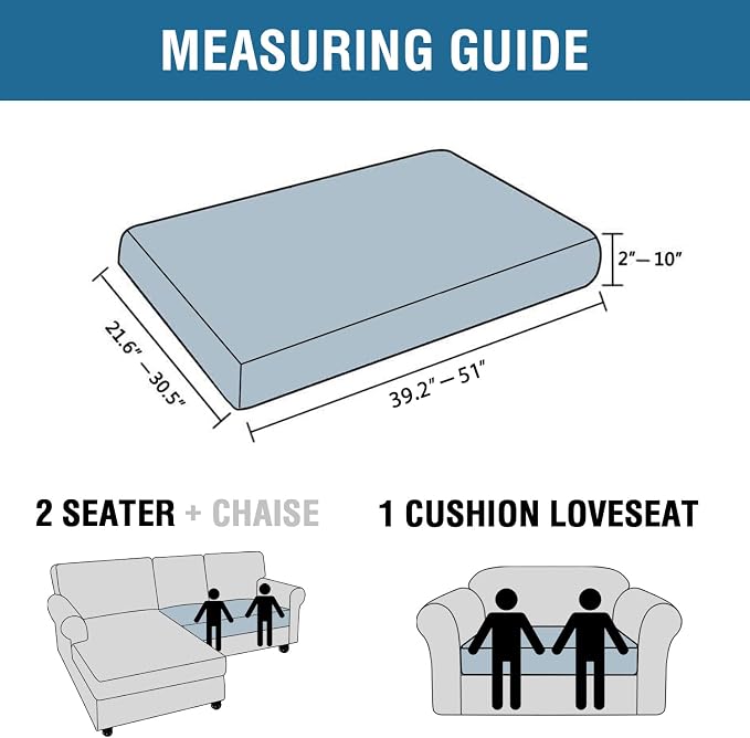 H.VERSAILTEX Velvet Stretch Individual Couch Cushion Cover Plush Slipcover for Loveseat Sofa Furniture Protector Seat Cover (1 Piece Loveseat Cushion Cover, Rust) - Image 2