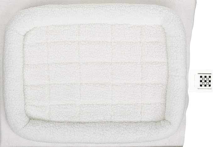 MidWest Homes for Pets QuietTime Dog Bed - White Fleece Bolster, Ultra-Soft and Machine Washable, Fits 30-Inch Crates and Carriers, for Medium Breed Dogs - Image 6