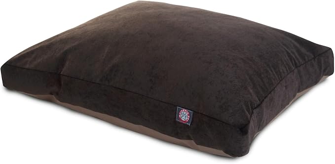 Majestic Pet Shredded Memory Foam Dog Bed Large with Removable Washable Cover – Rectangle Orthopedic Dog Bed–Durable Dog Crate Bed-Flat Dog Bed for Senior Dogs - (44x36) L - Villa - Storm - Image 2