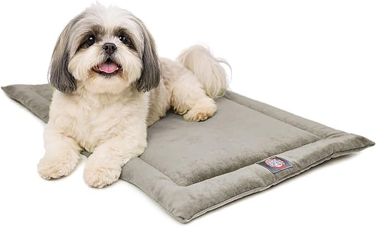 Majestic Pet Orthopedic Memory Foam Dog Crate Mat - Plush Pet Bed Pad for Crates & Kennels | USA Crafted | 24"x18" Villa Vintage by MajesticPet