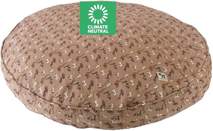 Molly Mutt Daysleeper Dog Bed Duvet Cover, GOTS-Certified 100% Organic Cotton Canvas Cover for Dog, Puppy, or Cat Bed, Durable, Washable, and Free of Harmful Chemicals, Round, 36"x5" by MollyMutt