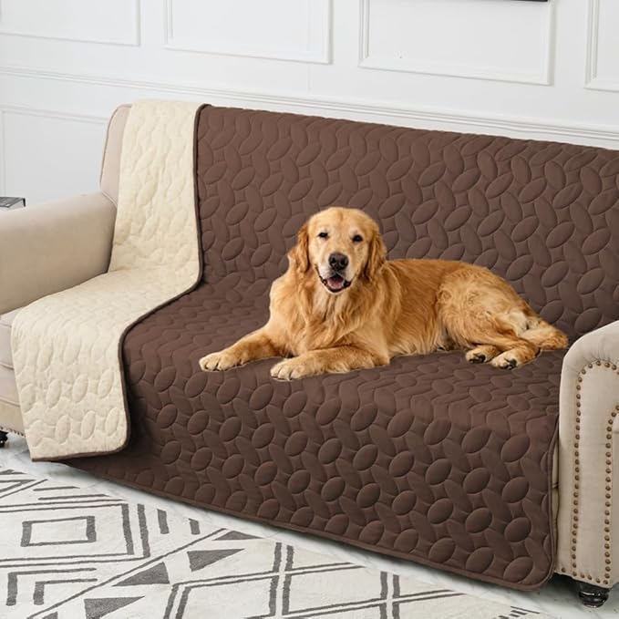 Ameritex Pet Bed Cover Dog Bed Blanket for Sofa and Furniture Waterproof New Pattern Design (52x82 Inch, Chocolate) by Ameritex