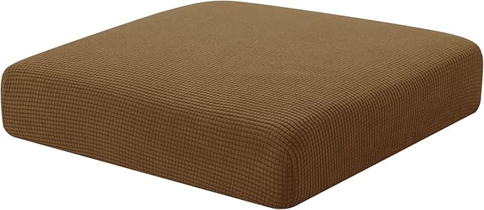 Hokway Couch Cushion Covers Stretch Cushion Covers Sofa Seat Cushion Slipcover Cushion Protector(Coffee, Small) by Hokway