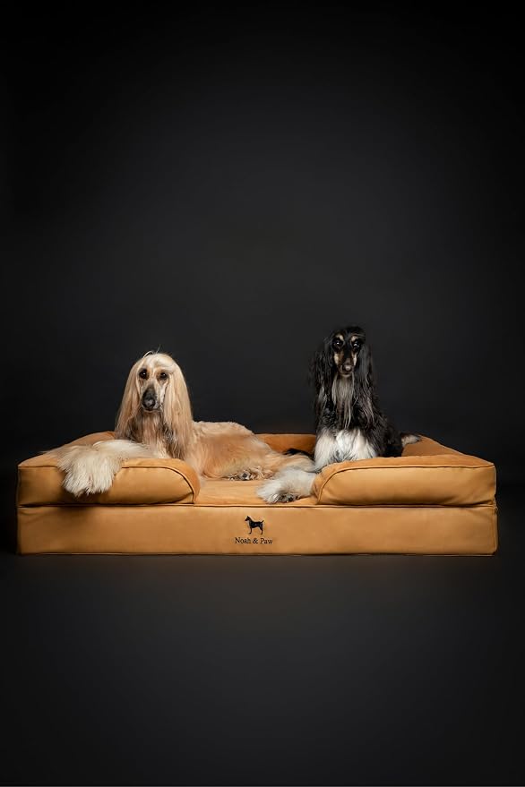 NOAH & PAW Giant Dog Bed XXL, 55x45x11 Inch, Orthopedic Dog Beds, Eggshell Memory Foam Infused with Cooling Gel, Inner Cover, Water Resistant, Machine Washable (Faux Leather) - Image 8