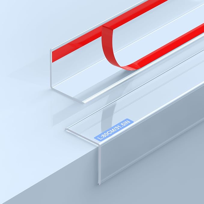 2PCS Clear Self-Adhesive Wall Corner Protectors，Corner Guards & Edge Protector for Wall Door Frame Cabinet Baseboard & Door, Table, Stair (31.5" X 1.18") - Image 9