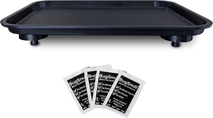 Ant Proof Tray - Waterless, Moat Free Cat and Dog Food Tray for Crawling Pest Free Pet Food Feeding Station. Kitchen Sweets and Trash, Ant Free Platform. by BugSnub