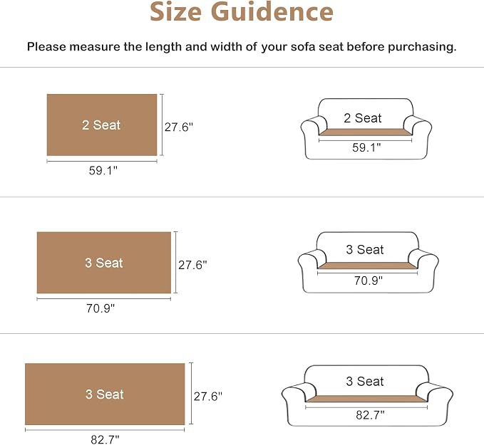 DREAMINGO Fuzzy Pet Couch Cover with Geometric Jacquard, Washable & Non-Slip Sofa Covers for 2 Cushion Couch, Plush Dog Bed Mat for Sofa Cushion Protector 27.6x59.1 Inch, White - Image 5
