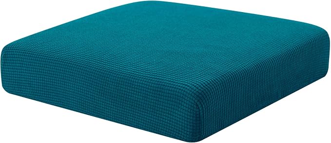 Hokway Couch Cushion Covers Stretch Cushion Covers Sofa Seat Cushion Slipcover Cushion Protector(Teal, Small) by Hokway