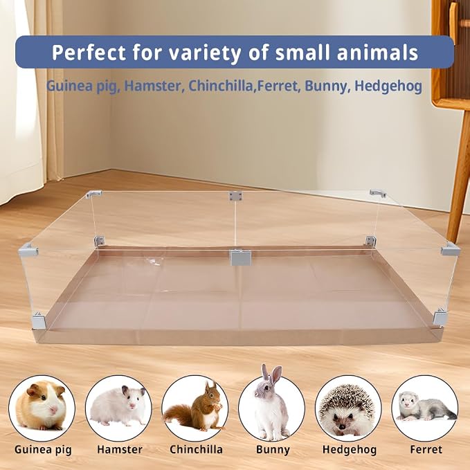 Disposable Guinea Pig Cage Liners, 48" x24 Large Liner Bag for Guinea Pig Cage Bottom, Water-Resistant Kraft Paper (4Pack) - Image 4